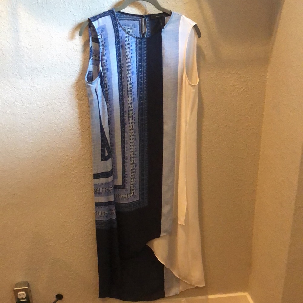 Blue and White BCBGMaxAzria Dress (Sz. S)